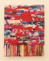 「21－P－7」紙に白亜地、テンペラ、油彩　63×49cm　2021