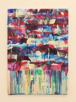 「21－P－2」紙に白亜地、テンペラ、油彩　86×61cm　2021