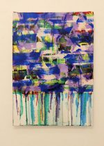 「21－P－5」紙に白亜地、テンペラ、油彩　63×49cm　2021