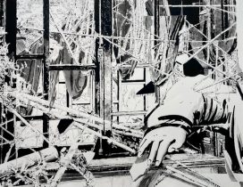 「親和力」リトグラフ　67×85cm　2020