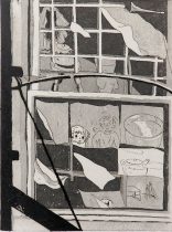 「ミッドナイト」エッチング、雁皮紙　24×18cm　2020