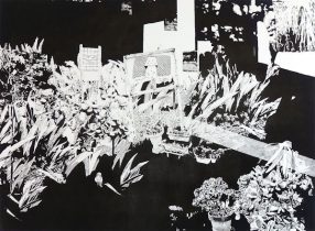 「高いところ」リトグラフ　83×60.5cm　2020