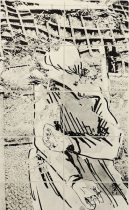 「Through the Looking-Glass」リトグラフ　83×136.5cm　2021