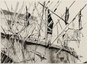 「Threshold」リトグラフ　28.7×39cm　2021