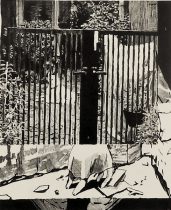 「ホルダー01」リトグラフ　27×23cm　2021