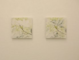 （左）「 十月―無花果 1」（右）「十月―無花果 2」