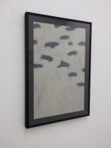 「空」顔料、岩絵具、画仙紙、アクリルメディウム　47×31cm　2021