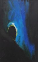 「Atomosphere 大気」oil on board　20×11.7cm　2021