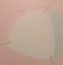 「はなれていく意識」 顔料、アクリル、オイルパステル、麻布　S50　2021