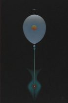 「たまごのなかで おこっていること」色鉛筆、キャンソン紙 233×153mm 2019