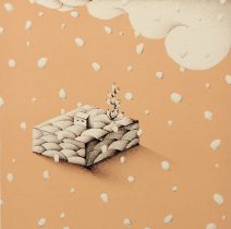 「風もないのに雲は、#11」リトグラフ　380×380mm　2020