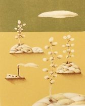 「泊地にて#3」リトグラフ　297×210mm　2021