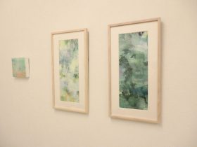 （左から）「close your eyes 2021 No.9」「afterglow 2020 No.1」「afterglow 2020 No.6」