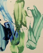 「流れるように21-16」キャンバスにアクリル、オイル　72×100cm　2021