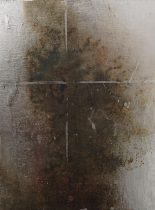 「Nirvana」木製パネル、ピグメント、銀箔、膠　18×14cm　2020