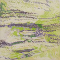 「No.973 白亜紀堆積」キャンバスに油彩　S6　2021