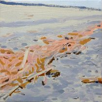 「流木 1」キャンバス、油彩　18×18cm