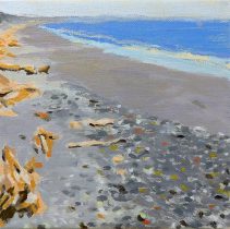 「流木 4」キャンバス、油彩　18×18cm