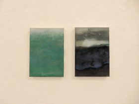 （左）「景-渓」（右）「夜」