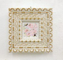 「春を告げるものたち」紙にアクリル　2022