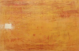 「はなれていく意識」顔料、アクリル、麻布　M25（80.3×53cm）