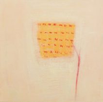 「はなれていく意識」顔料、アクリル、麻布　S15（65.2×65.2cm）