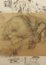 「dessin」和紙、墨　B2（728×515mm）　2022