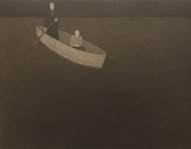 「ボート」エッチング、アクアチント 365×465mm 2022