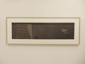 「長い机 5」エッチング、アクアチント 450×1460mm 2022