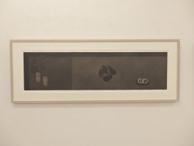 「長い机 1」エッチング、アクアチント 450×1460mm 2022