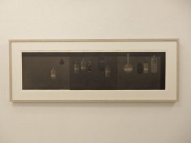 「長い机 6」エッチング、アクアチント 450×1460mm 2022