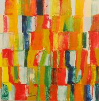 「WORK 2020.12.20」キャンバス、油彩 91×91cm　