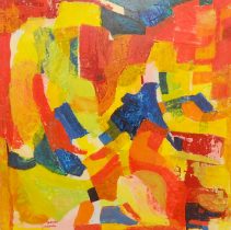 「WORK 2020.07.19」キャンバス、油彩 91×91cm　