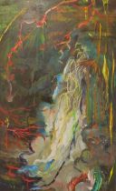 「昏明に」oil on canvas　116.7×72.7cm　2022