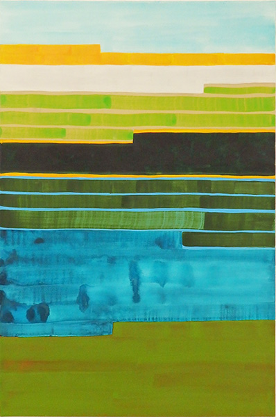 「earth color」水彩、紙、パネル　91×65.2cm　2020