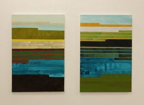 「earth color」水彩、紙、パネル　91×65.2cm　2020