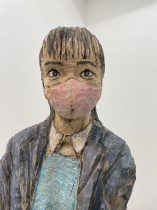 「WOMAN21」 木彫彩色