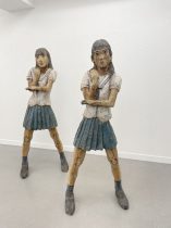 「WOMAN21」 木彫彩色