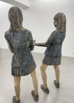 「WOMAN21」 木彫彩色