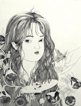 「A Dream Like A Dream」エングレービング、雁皮刷り　340×260mm　2022