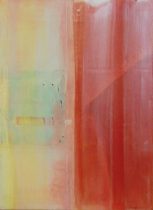 「とばされた意識」顔料、アクリル、麻布　333×242mm（F4）　2022