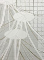 「Scatter or growing /T.O.22-03」スクリーンプリント、紙　750×550mm　2022