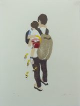 「nigero 」木版画、和紙　260×200mm　2023