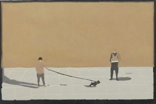 「皆やるべきことがある」和紙、水彩絵具、水干絵具、 木版画、シルクスクリーン　440×630ｍｍ　2023