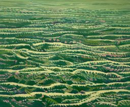 「No.995 風雨芝地」油彩、キャンバス 2022