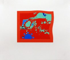 「sunrise 2」新聞の 天気予報欄「晴れ」マーク(スキャンデータ)、インクジェットプリント、紙　210×246mm