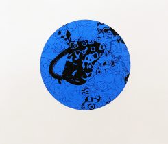 「無題 b」新聞の 天気予報欄「晴れ」マーク(スキャンデータ)、インクジェットプリント、紙　210×246mm