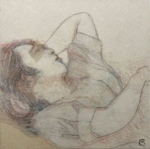 「My views of her #7」和紙、念紙　300×300mm　2023