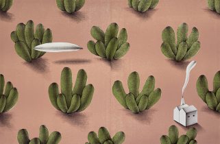 「快晴、無風 #3」リトグラフ　570×760mm　2022