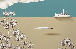 「快晴、無風 #7」リトグラフ　400×600mm　2023